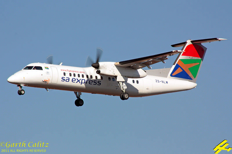 DHC-8 Dash 8. de Haviiland Aircraft South Africa